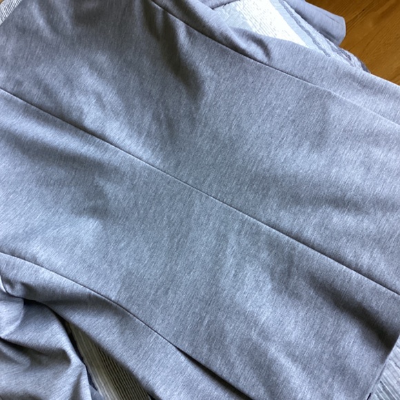 AU NOIR CLASSIC TWO BUTTON LEATHER DETAILED LIGHT GREY BLAZER SIZE SMALL - Picture 12 of 12